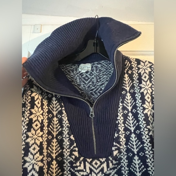 NWT J. Crew Fair Isle Lambswool Half-Zip Sweater S - Picture 7 of 10